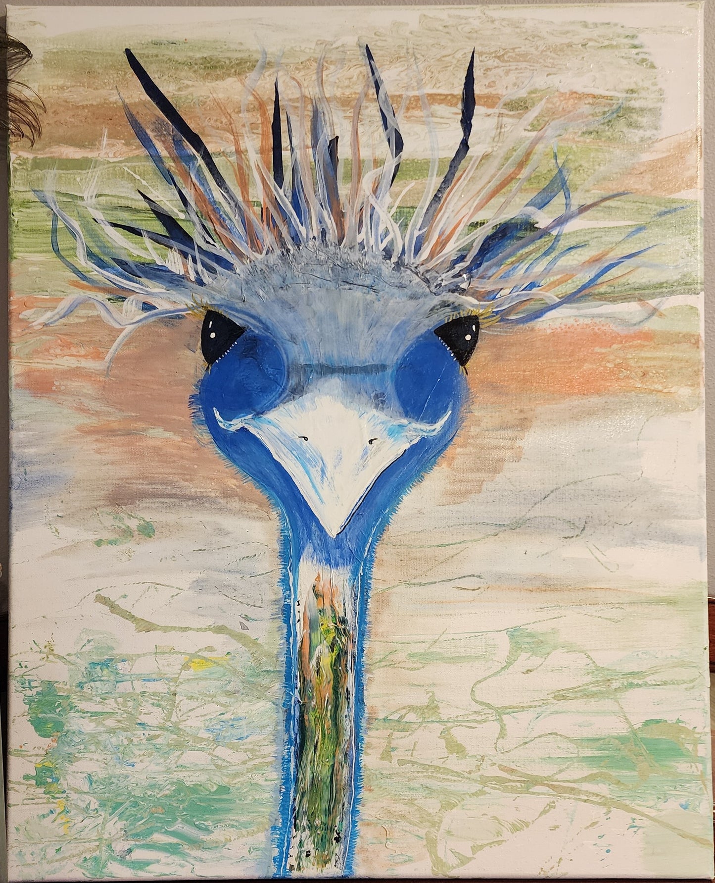 Olivia Ostrich 24x29