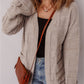 Athena Knit Open Front Chic Cardigan with Pockets-3