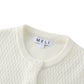Textured Crew Cardigan-Ivory-2