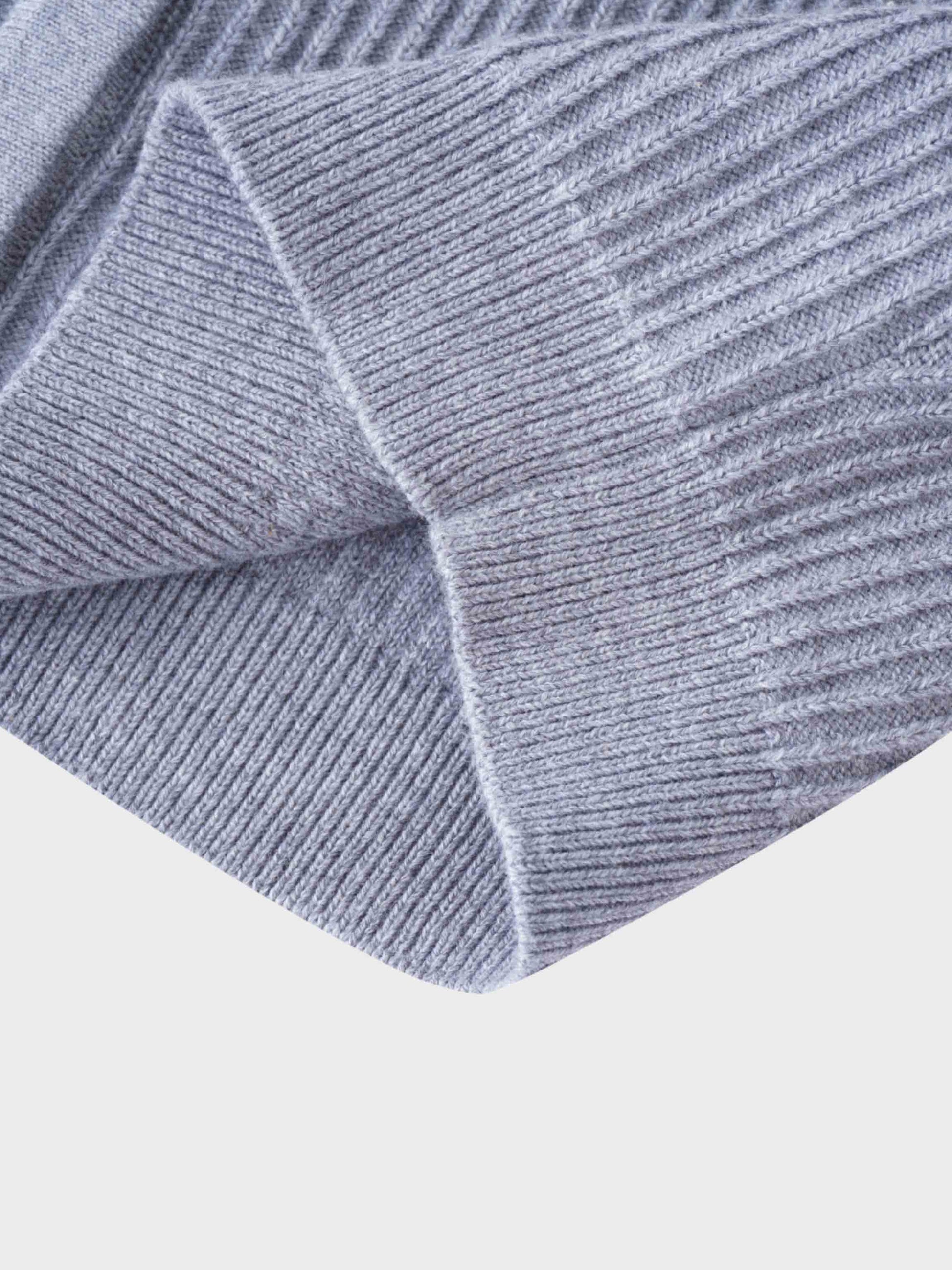Button Down Ribbed Cardigan-Heathered Grey-4