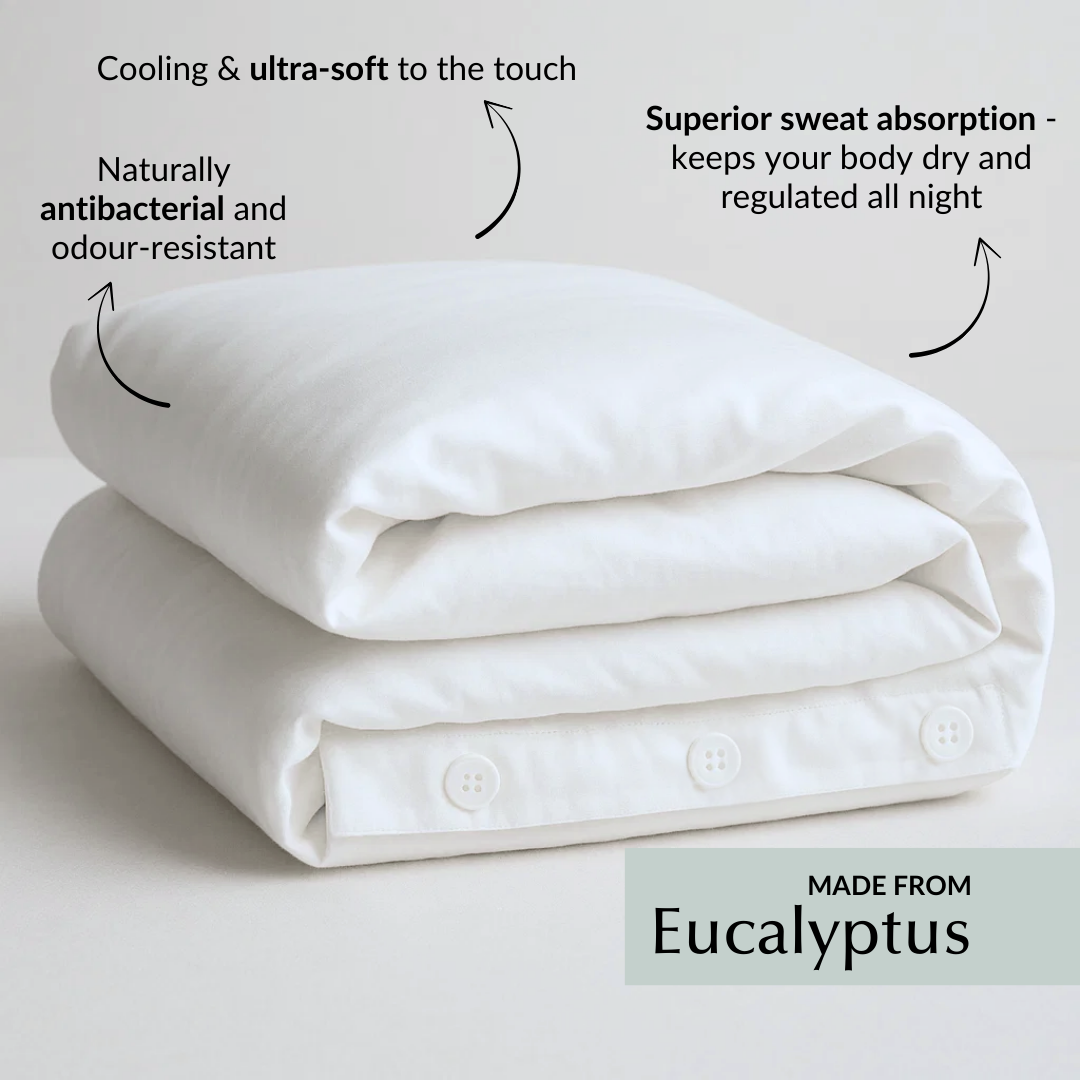 Cool & Comfy Silk Duvet Cover (Eucalyptus)-1