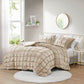 King Beige Velvety Soft Down Alternative Comforter Set-1