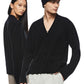 Cashmere-Blend Cardigan Sweater (Black)-1