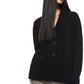 Cashmere-Blend Cardigan Sweater (Black)-4