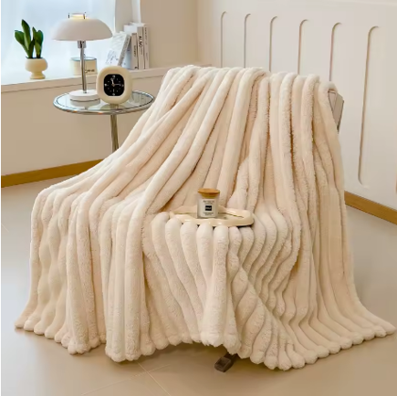 Faux Rabbit Fur Blanket (39.37x59.05 inch)
