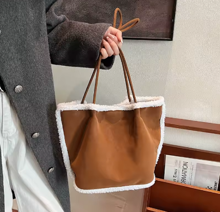 Women’s Plush Edge Tote Bag