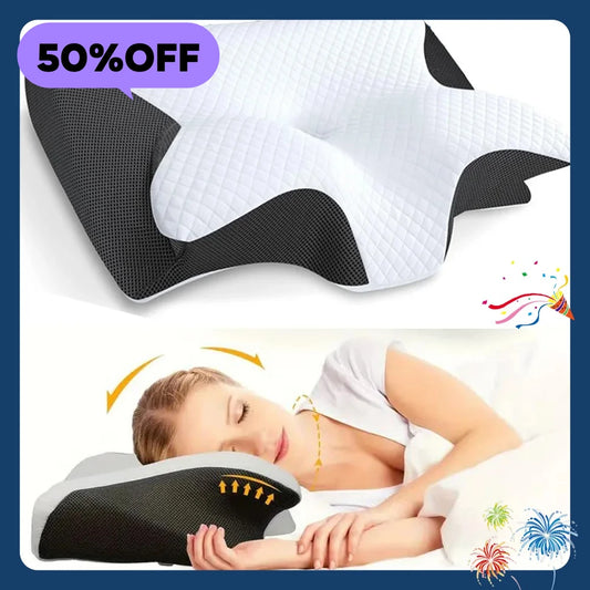 Butterfly Sleep Memory Neck Pillow Slow Rebound Comfortable Memory Foam Sleep Pillow Cervical Orthopedic Neck Massage Bed Pillow