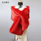 Winter Faux Fur Shawl Large Fluffy Scarf Neck Warmer Women Furry Collar Wedding Bridal Formal Evening Party Shrug Accessories