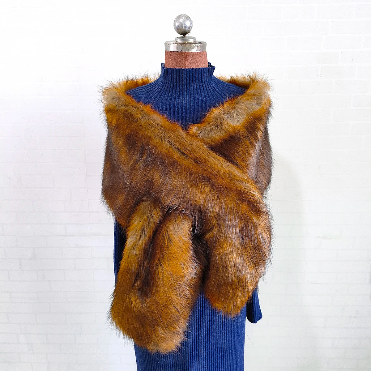 Winter Faux Fur Shawl Large Fluffy Scarf Neck Warmer Women Furry Collar Wedding Bridal Formal Evening Party Shrug Accessories