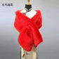 Winter Faux Fur Shawl Large Fluffy Scarf Neck Warmer Women Furry Collar Wedding Bridal Formal Evening Party Shrug Accessories