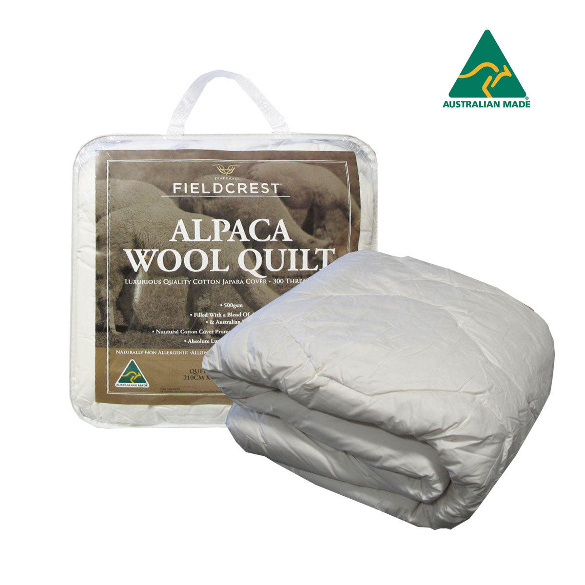 NNEDSZ 500GSM Alpaca Wool Blend Quilt Queen-0