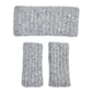 Gray Ribbed Alpaca Ear Warmer-3