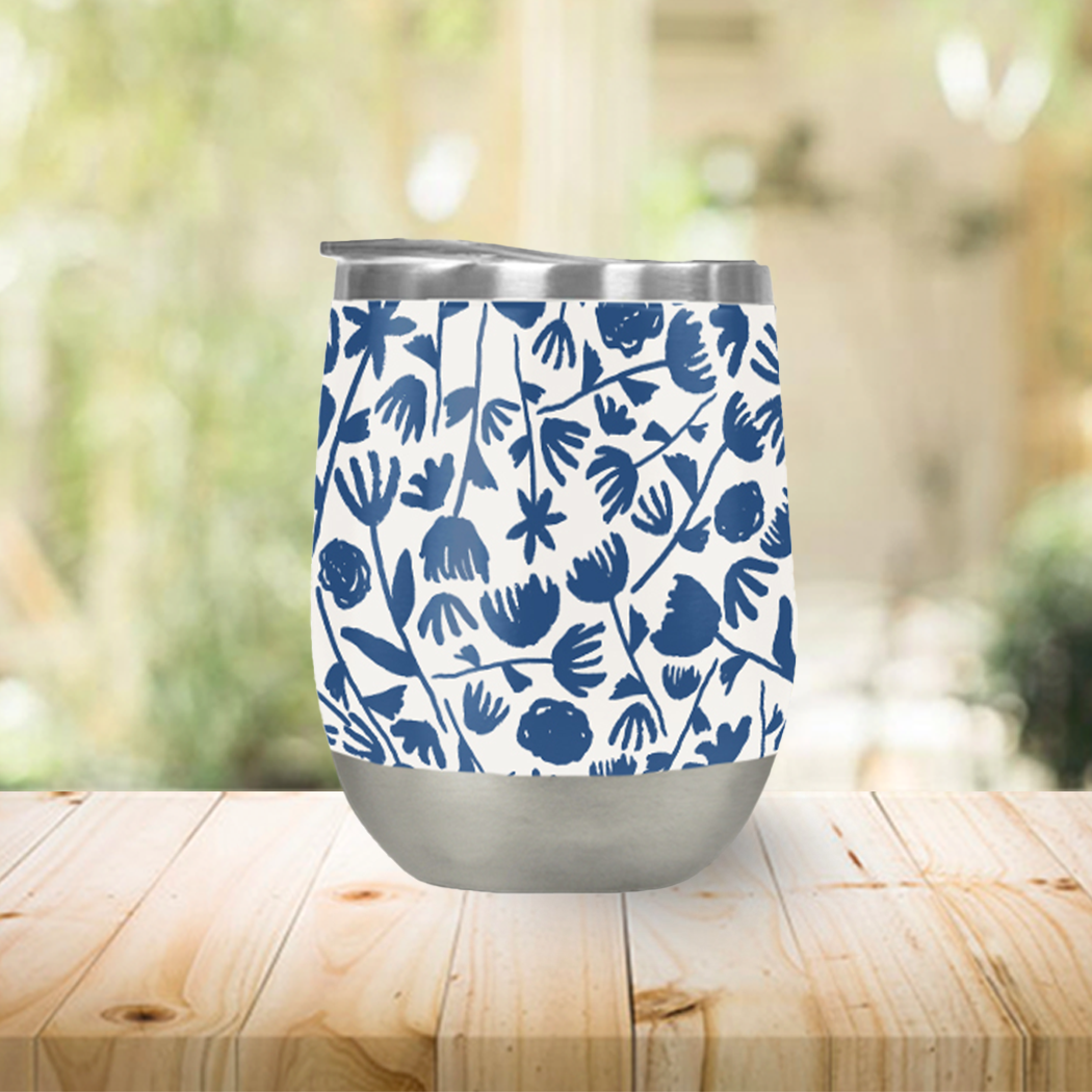 Summertime wine tumbler