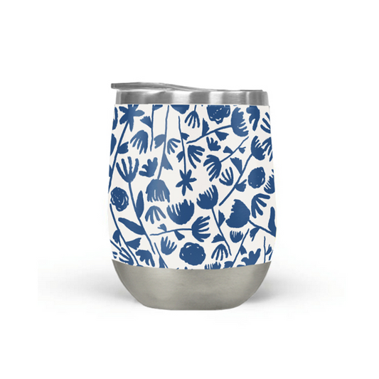 Summertime wine tumbler