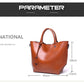 Women Wax surface PU Leather Handbag Womens Bag Designer Ladies Tote Shoulder Handbags Business Female Purse